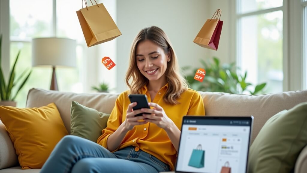 Online shopping with savings